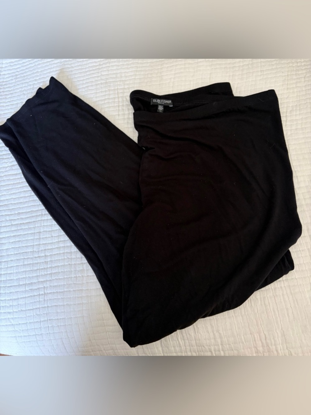Eileen Fisher Women’s Black Knit Pull On Leggings